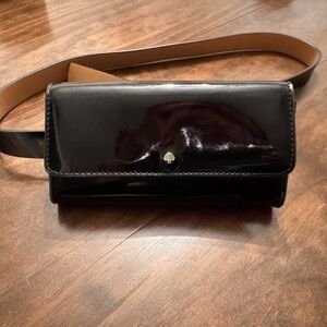 Kate Spade Glossy Black Belt Bag
